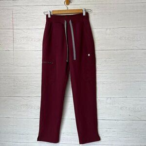 Figs Pants Womens Size XS/P Burgundy Yola Style Joggers Technical Collection